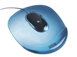 Gélová podložka pod myš Crystal, transparentná modrá, ESSELTE